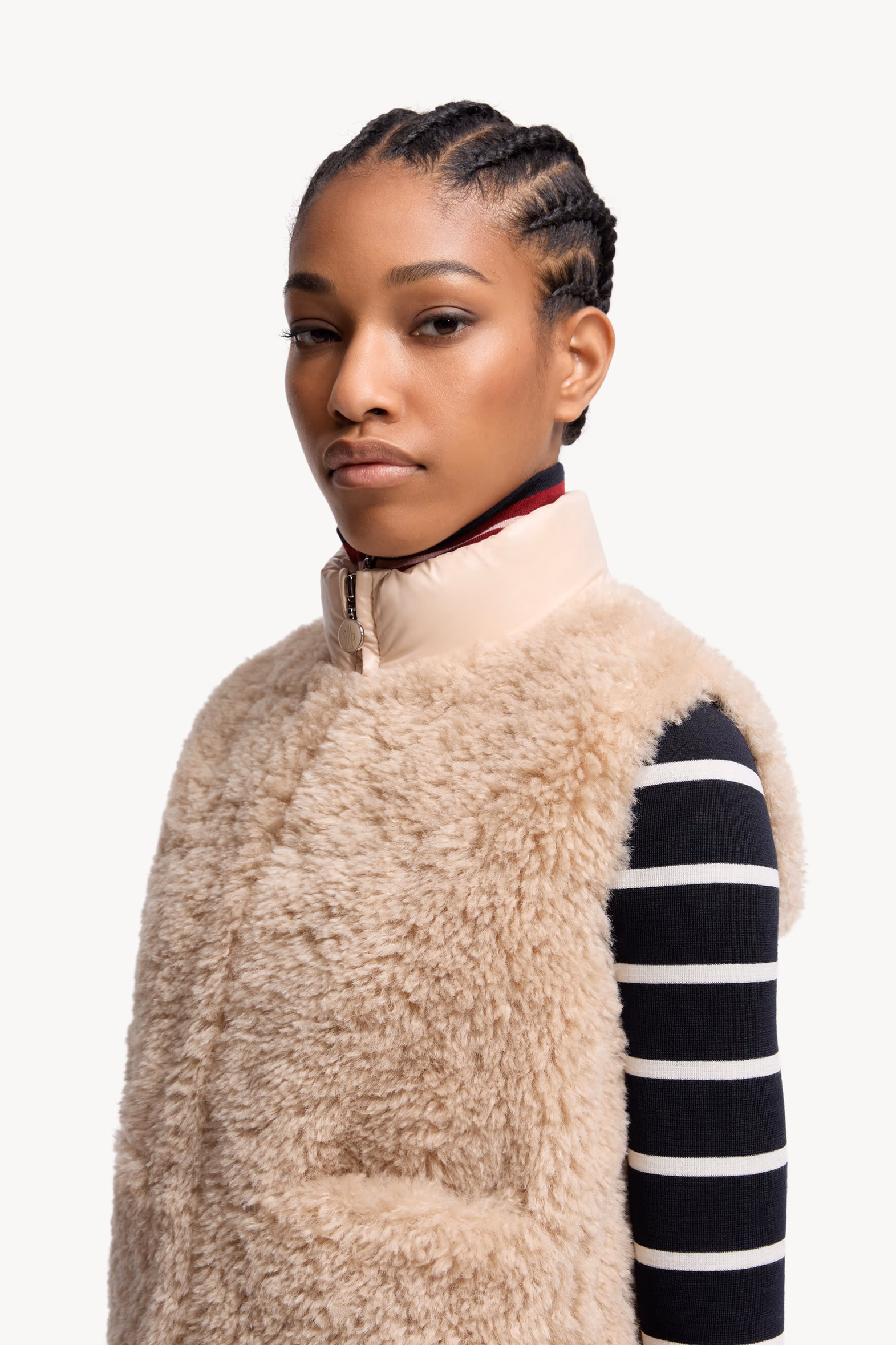 Planeze Teddy Down Vest Women Beige Moncler 4